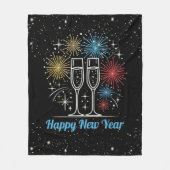 Mitternachtsfeier Fleecedecke (Vorderseite)