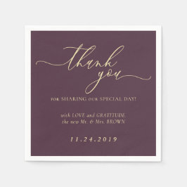 Mitternachtsfeige formale minimalistische Dekorati Serviette