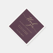 Mitternachtsfeige formale minimalistische Dekorati Serviette (Ecke)