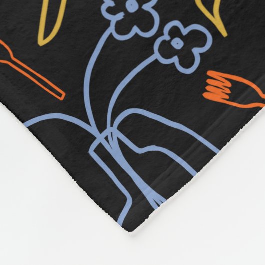 Mitternachtsfest Fleecedecke (Ecke)