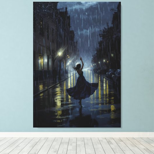Mitternachtsfest Leinwanddruck (Insitu (Holzboden))
