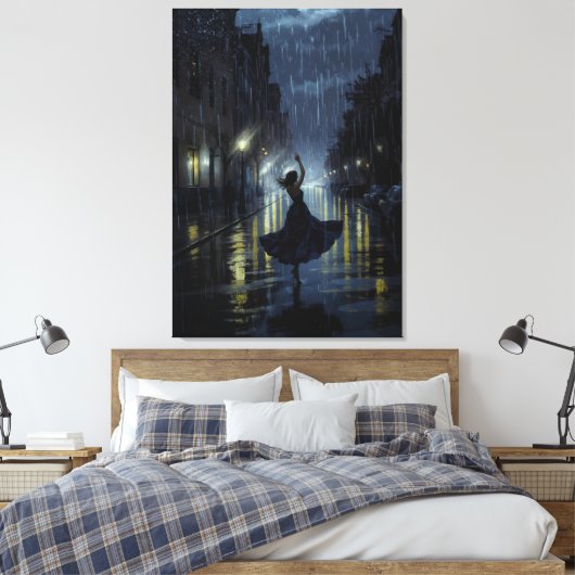 Mitternachtsfest Leinwanddruck (Insitu (Schlafzimmer))