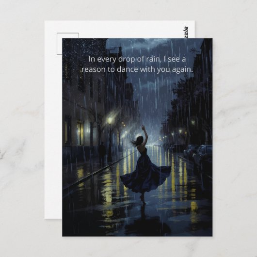 Mitternachtsfest Postkarte (Vorne/Hinten)