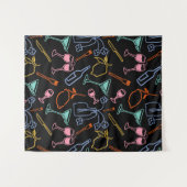 Mitternachtsfest Wandteppich (Vorderseite (Horizontal))