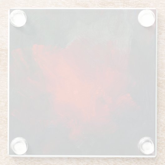 Mitternachtsfeuer-Untersetzer Glasuntersetzer (Rückseite)