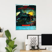 Mitternachtsflieger - Druck Poster (Heimbüro)