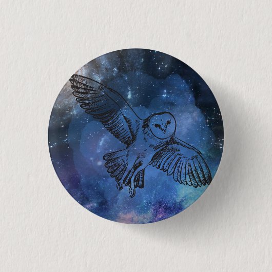 Mitternachtsfliegeruhknopf Button (Vorderseite)