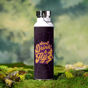 Mitternachtsflug: Ein gruseliger Retro Trinkflasche