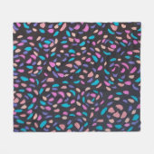 Mitternachtsflug farbenfrohe Print Fleecedecke (Vorderseite (Horizontal))