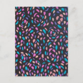 Mitternachtsflug farbenfrohe Print Postkarte (Vorderseite)