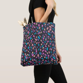Mitternachtsflug farbenfrohe Print Tasche