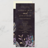 Mitternachtsfolienordnung Einladung (Vorne/Hinten)