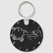 Mitternachtsfracht schwarzer Schlüsselanhänger (Vorderseite)