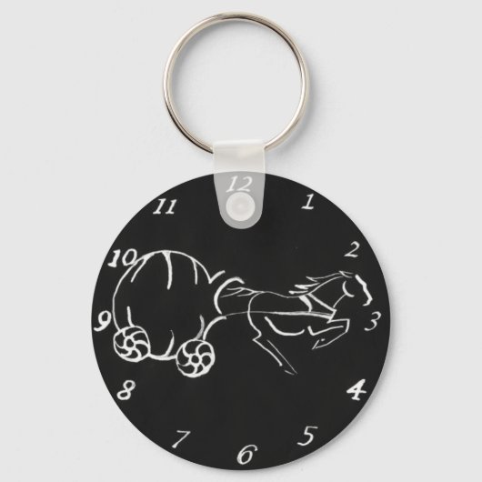 Mitternachtsfracht schwarzer Schlüsselanhänger (Vorderseite)