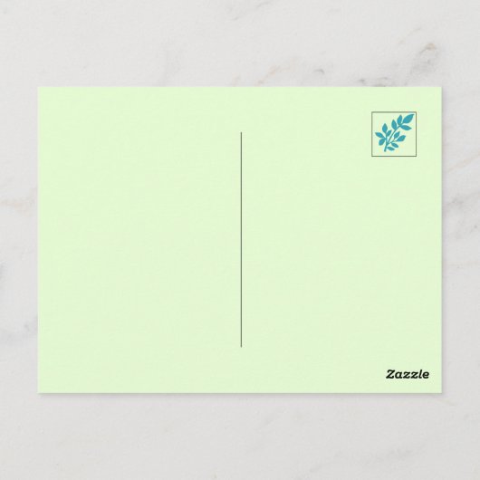 Mitternachtsfrühlingserlebnis "Nature's Invite to  Postkarte (Rückseite)