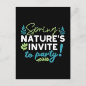 Mitternachtsfrühlingserlebnis "Nature's Invite to Postkarte (Vorderseite)
