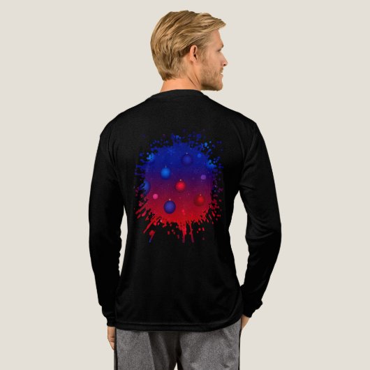 Mitternachtsfunken und Flitterglanz Tri-Blend Shirt (Voller Rücken)