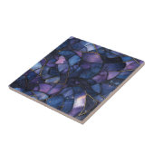 Mitternachtsgalaxie-Mosaik aus Buntglas Fliese (Seite)