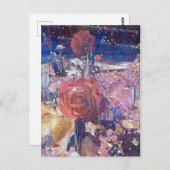 Mitternachtsgarten A.I. mit Foto Poster Postkarte (Vorne/Hinten)