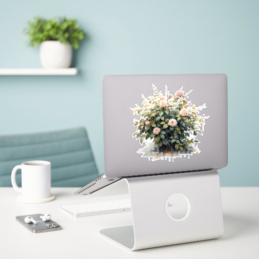 Mitternachtsgarten aufkleber (Laptop auf Schreibtisch)