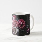 Mitternachtsgarten, dunkle Blumen, Tasse (VorderseiteRechts)