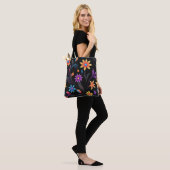 Mitternachtsgarten: Lebhafte Fantasie der Blumen Tasche (Am Model)