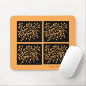 Mitternachtsgarten-Linie Golden Amber Mousepad (Mit Mouse)