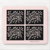 Mitternachtsgarten Linie Soft Pink Mousepad (Vorne)