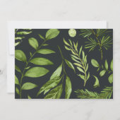 Mitternachtsgarten Personalisiert Stationierungsfl Mitteilungskarte (Rückseite)