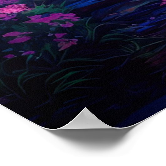 Mitternachtsgarten Poster (Ecke)