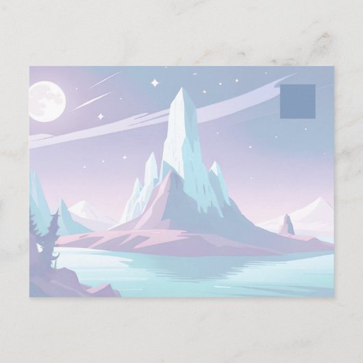 Mitternachtsgebirge Postkarte (Rückseite)