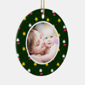 Mitternachtsgedichte Weihnachten Personalisiertes Keramik Ornament (Rechts)