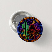 Mitternachtsglanz 100-Jahres-Jubiläum Route 66 Button (Vorne & Hinten)