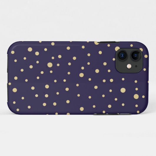 MitternachtsGlitzer iPhone Fall Case-Mate iPhone Hülle (Rückseite (Horizontal))