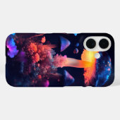 Mitternachtsglühen: Mushrooms & Blooms Fall Case-Mate iPhone Hülle (Rückseite (Horizontal))