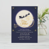 Mitternachtsglühen-WeihnachtsParty Einladung (Stehend Vorderseite)