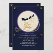 Mitternachtsglühen-WeihnachtsParty Einladung (Vorne/Hinten)