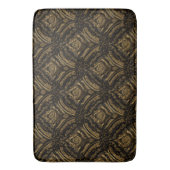 Mitternachtsgold Damast Eleganz Badematte (Vorderseite Vertikal)