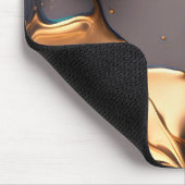 Mitternachtsgold Flüssig-Marmor Mousepad (Ecke)
