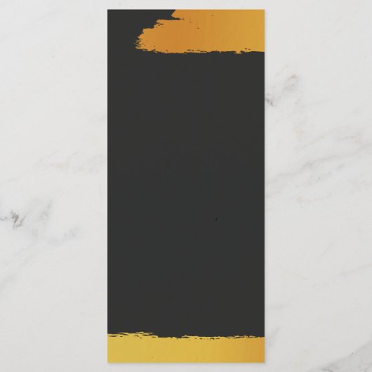 Mitternachtsgold Hochzeitsprogramm Programm (Rückseite)