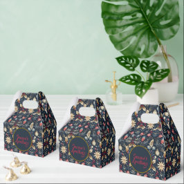 Mitternachtsgold Ornamente Weihnachtsmuster Geschenkschachtel