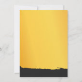 Mitternachtsgoldene Hochzeit Einladung (Rückseite)