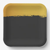 Mitternachtsgoldene Hochzeit Pappteller (Vorderseite)