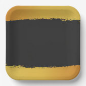 Mitternachtsgoldene Hochzeit Pappteller (Vorderseite)