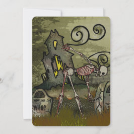 Mitternachtsgraveyard Whimsical HALLOWEEN Karte