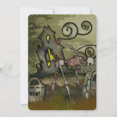 Mitternachtsgraveyard Whimsical HALLOWEEN Karte (Vorderseite)