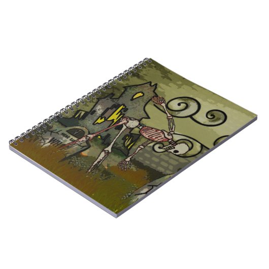 Mitternachtsgraveyard Whimsical JOURNAL Notizblock (Linke Seite)