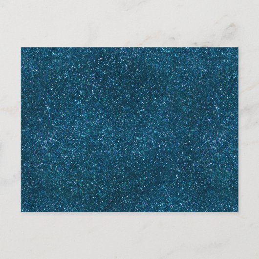 Mitternachtsgrüner Glitter Postkarte (Vorderseite)