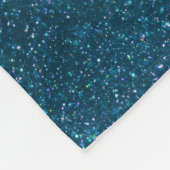 Mitternachtsgrüner Glitzer Fleecedecke (Ecke)