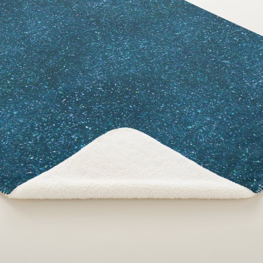 Mitternachtsgrüner Glitzer Sherpadecke (3/4)